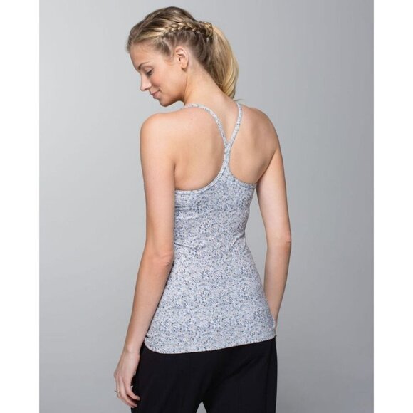 Lululemon 8 Power Y Tank Top Racerback Petite Fleur Silver Spoon Animal Print - Picture 4 of 10